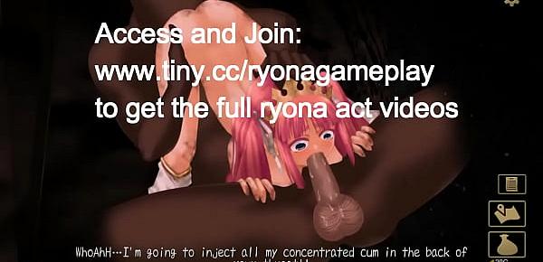  Cute 18 yo princess girl hentai having sex with men and goblins in Princess Knight Anastia ryona act game